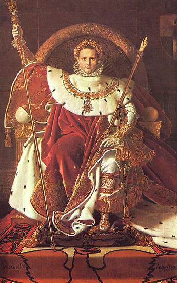 Jean-Auguste Dominique Ingres Napoleon on his Imperial throne